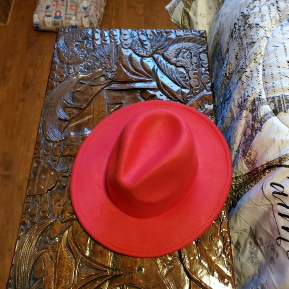 Sexy Red Fedora Nwot - Picture 5 of 5